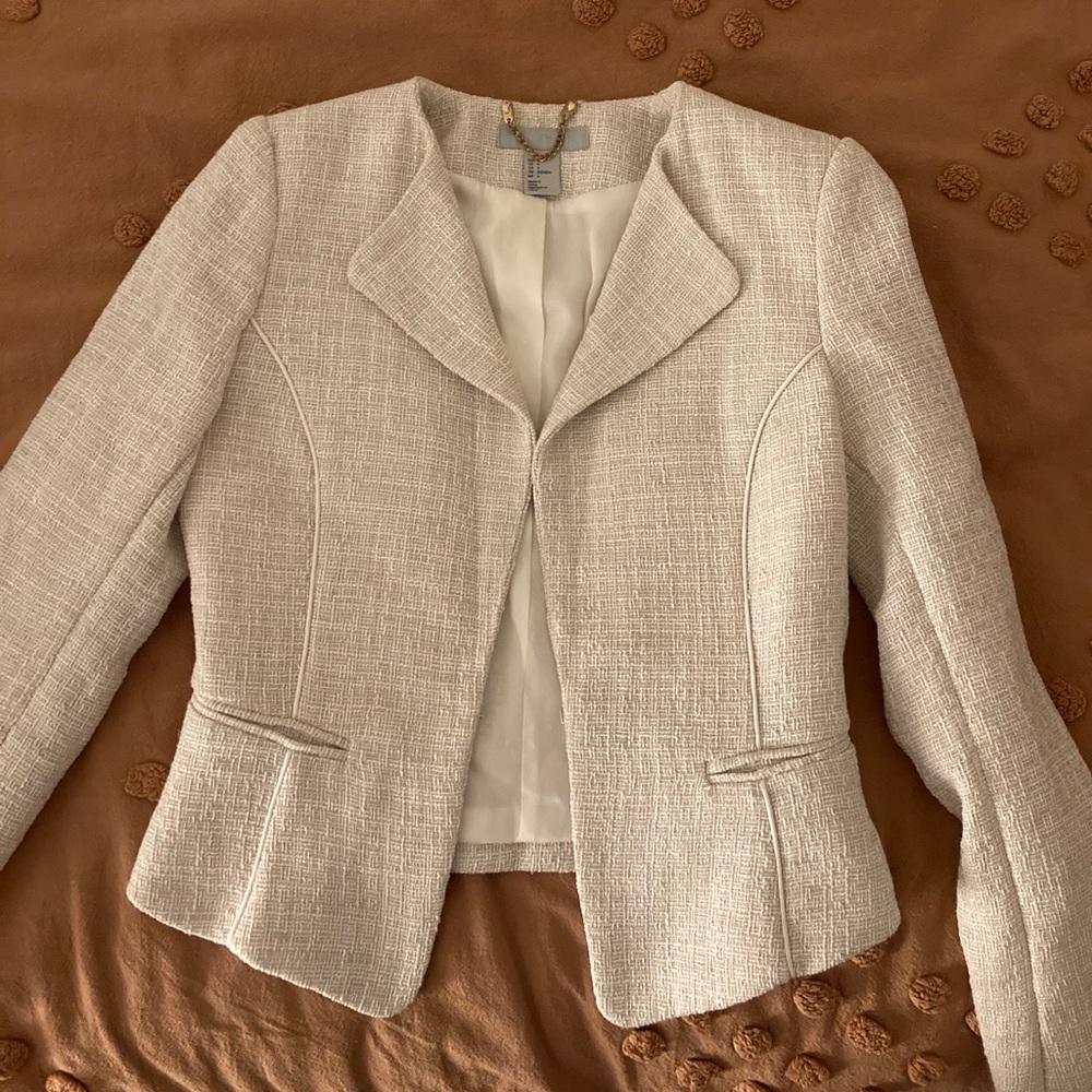 H&M Professional Cream Color Blazer
